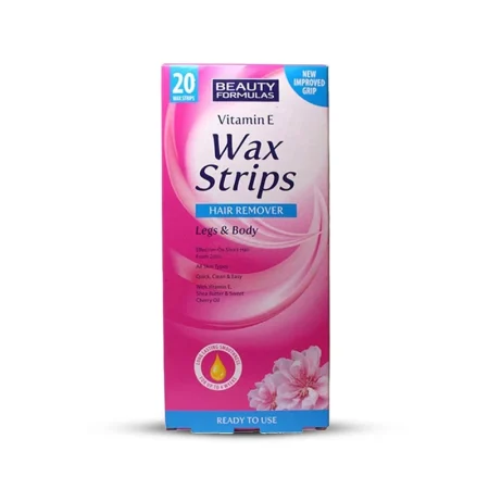 Beauty Formulas Vitamin E Wax Strips – 20 Pcs