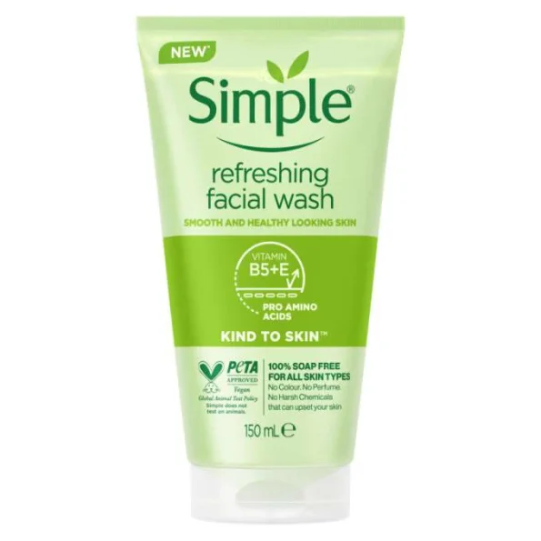 Simple Kind to Skin Refreshing Facial Gel Wash – 150ml