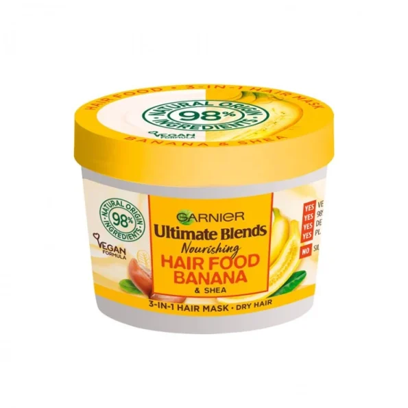 Garnier Banana Hair Food 3-In-1 Dry Hair Mask Treatment – 390ml